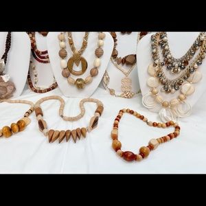 Bundle of Vintage Chunky Boho Tribal Necklaces